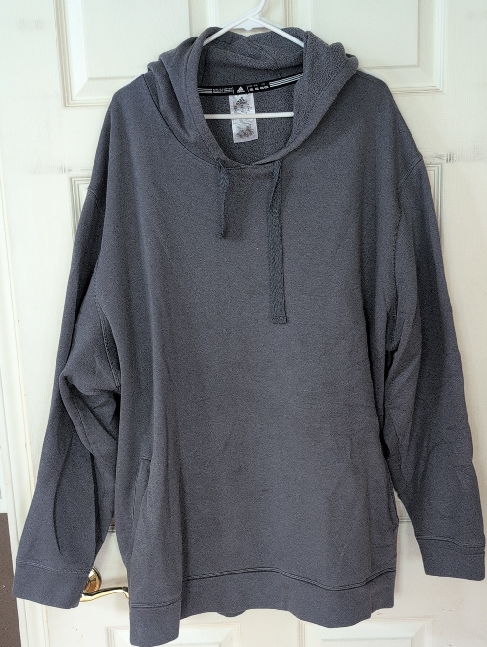 Adidas 4XL Charcoal Gray Pullover Hoodie